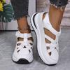 Spring New Large Size Sandals Women's Slope Heel Velcro Women's Shoes Platform Casual Shoes