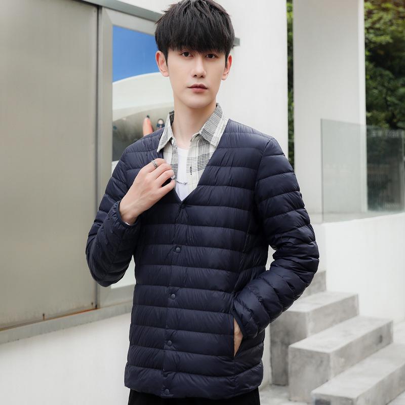 

Mao Yan Men s Lightweight Round Neck Down Jacket - Warm & Simple Inner Layer for Winter 2026 XXXL [185-200 lbs]