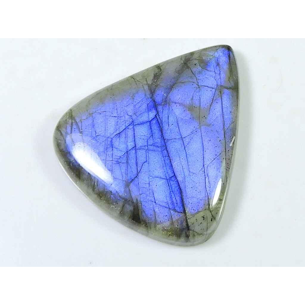 42karátový ohnivý labradorit, hruškový kabošon, volný přírodní drahokam 29X33MM SK-2062