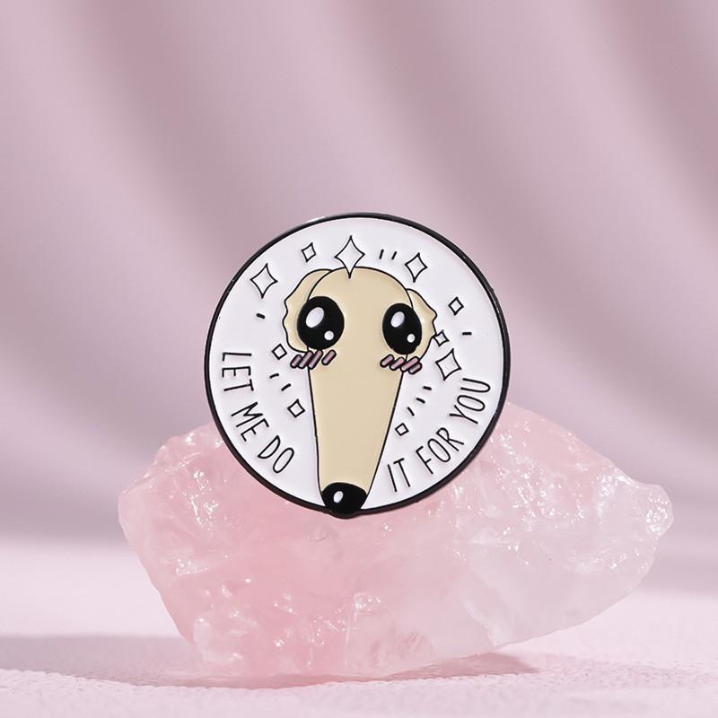 Unique Creative Cute Dog Shaped Brooch Adorable Long Nose Animal Design For Fashion Lovers