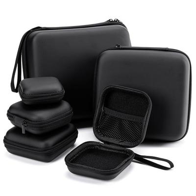 Durable Mini EVA Storage Box Black Portable Pouch Carrying Bag Small Bag for Earphone