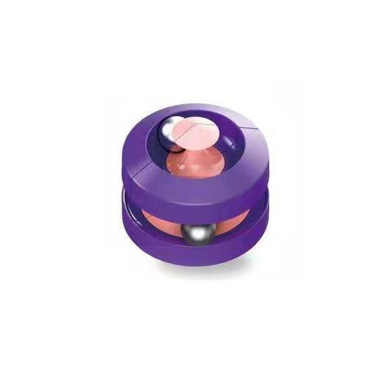 Unique Metal Marbles Adult Stress-relieving Toy, Creative Rotating Finger Track Ball Rubik's Cube, Fidget Spinner