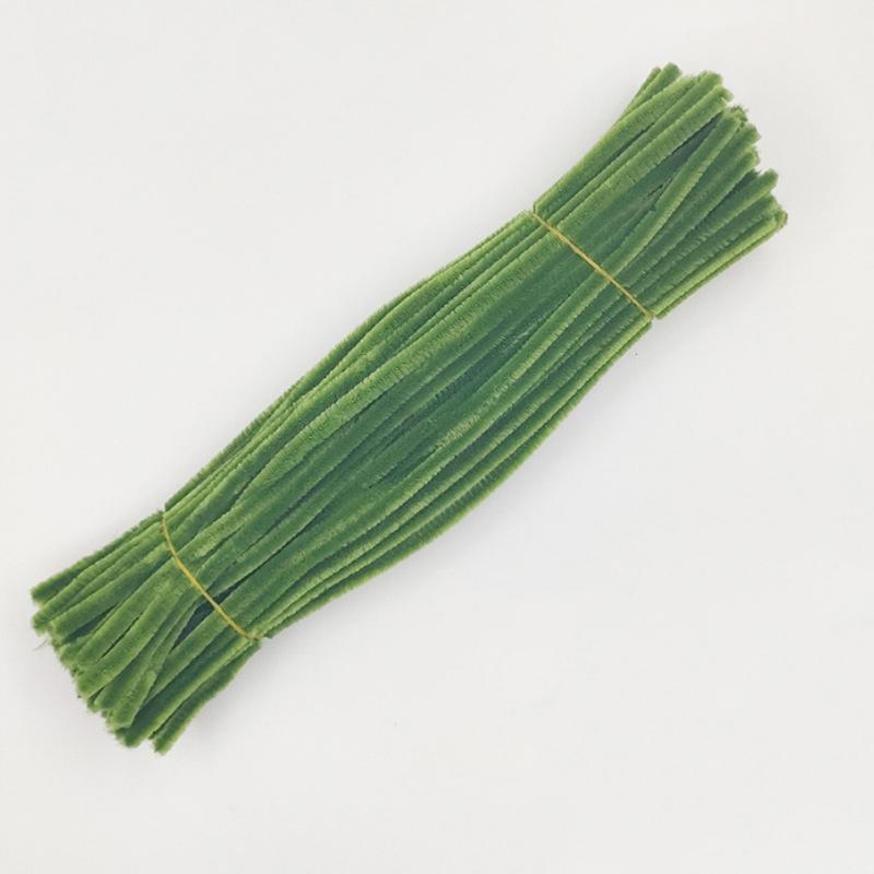 100pc Macaron Colored Torsion Bar, DIY Material Package With Simulated Plush Folding Strips, Handmade Flower Materials