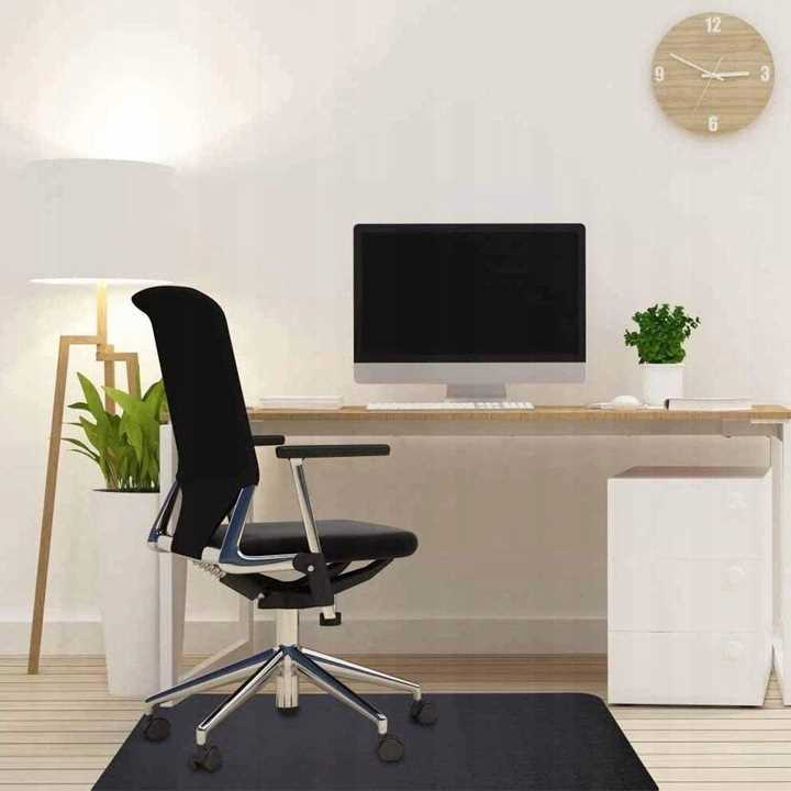 Protective Mat Under Chair Black 100X70