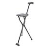 Portable Tripod Cane Stool Multi Functional Anti Slip Aluminum Alloy Folding Walking Cane with Seat
