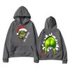 Women's Casual Christmas Letter Print Hoodie with Pockets, Trendy Pullover for Holiday