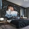 Aitana Name Wandteppich Ästhetischer Wandbehang Bedruckter Stoffdecke Dekorative Wandteppiche für Schlafzimmer Wohnzimmer Heimdekoration