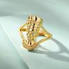 Ancient Series Personality Creative Men and Women Egypt Africa Charm African Muse Ring Opening Adjustable Ring