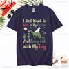 I Just Want To Work In My Garden and Hangout with My Dog Tshirt Fashion Casual Wear Comfort Cotton Tee Summer Camisetas De Mujer