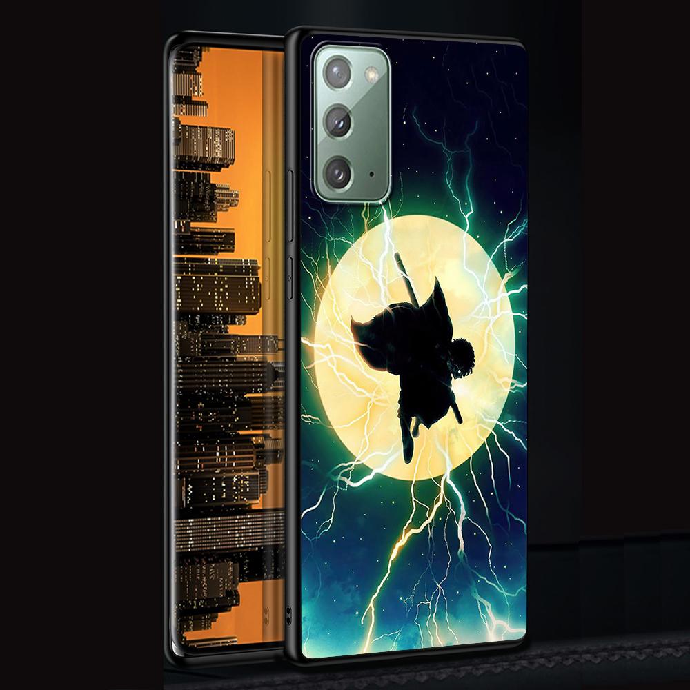 Demon Slayer Case for Samsung Galaxy Note 20 Ultra 10 Lite 9 8 A53 A52 A12 S22 S21 FE S20 Plus Silicone Black Anime Phone Cover