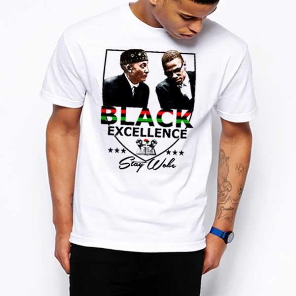 Месяц черной истории, Хьюи П. Ньютон, Малкольм Икс, Будь в курсе Унисекс Футболка XXXL