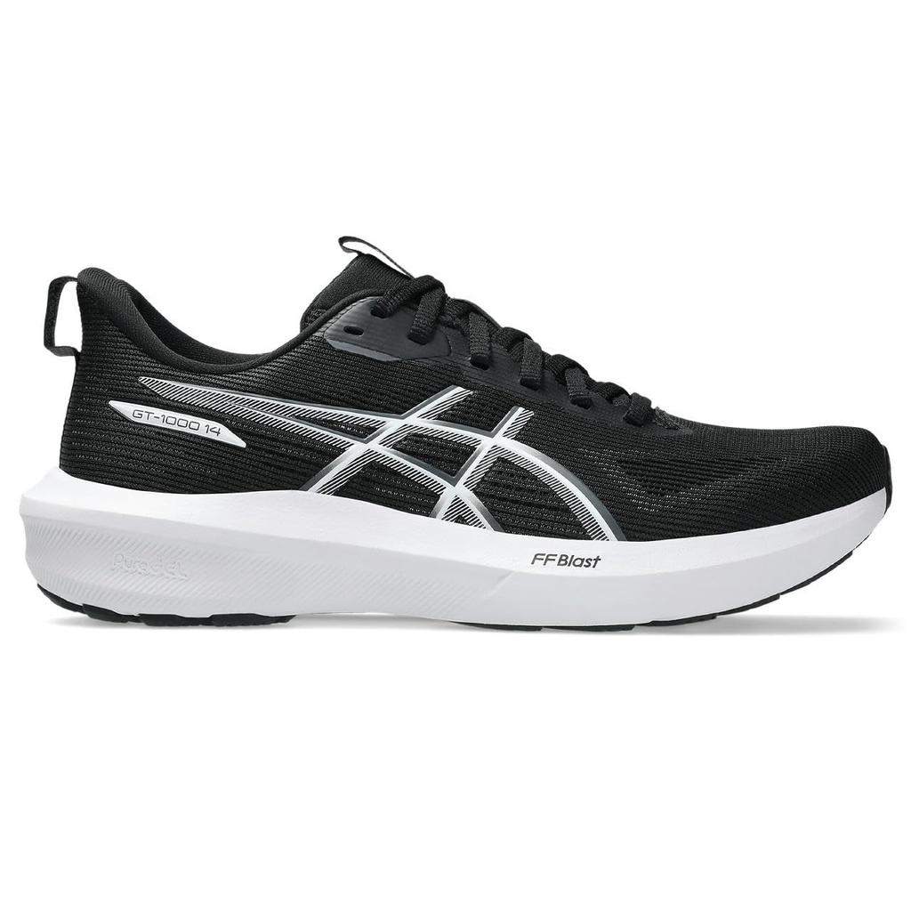 ASICS 14 Running Size 002 Size cm GT-1000 Shoes, 1012B859, Women's, (Black/White), E, 23.0