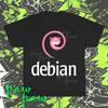 Tricou Nou Sigilat Logo Linux Debian American Amuzant Mărimea S până la 5XL
