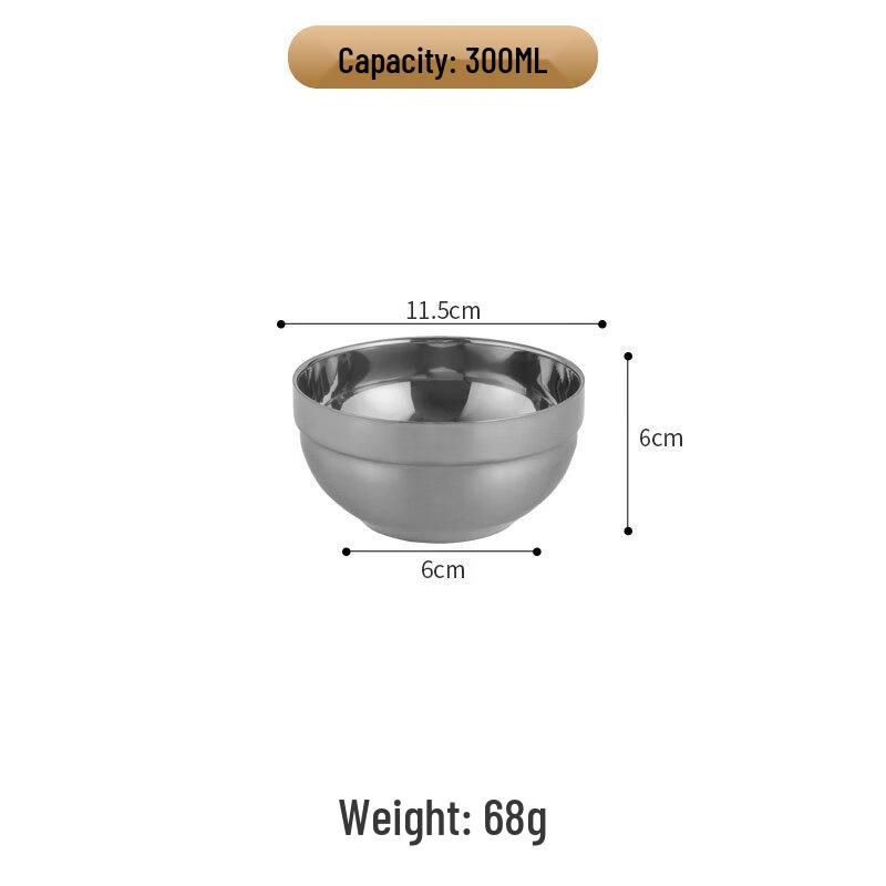 ZISIZ Double-Layer Insulated Children s Soup Bowl