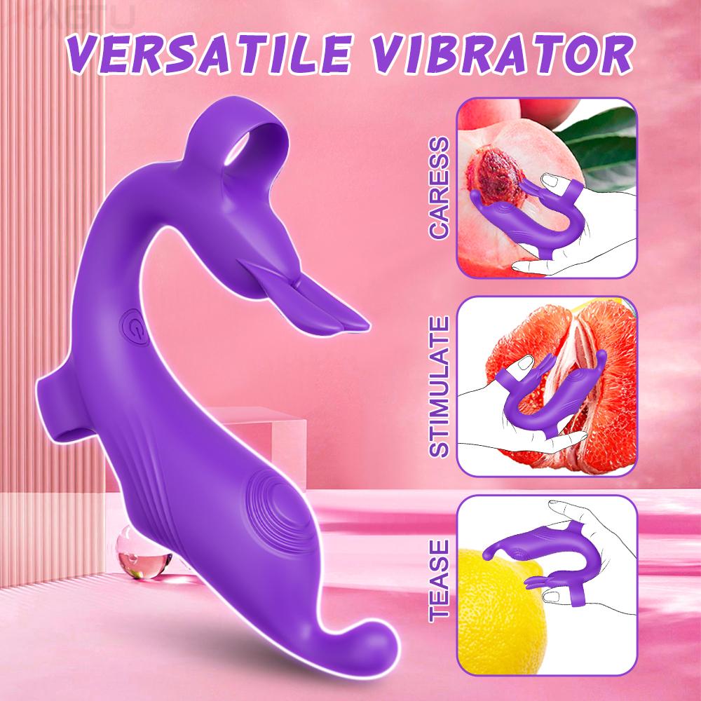 Finger Vibrator Clitoris Masturbation Tools Women Couple Vibration Penetration Vagina Stimulator Vibrator Sexmachine Adult Toys