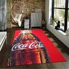 "Red Carpet with Coca-Cola Bottle Print for Home Decoration" Suitable for Use As an Anti-slip for Living Room Bedroom Sofas
