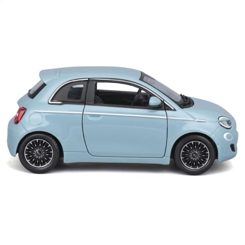 Bburago 1/24 Scale Fiat 500e 2023 Blue Diecast Model Car, Finished Product, 18-21110 BU