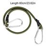 Outdoor Heavy Duty Bungee Cord Elastic Tie Strap String Carabiner Hooks Kayak Cycling Luggage Packing Ropes Camping Accessories