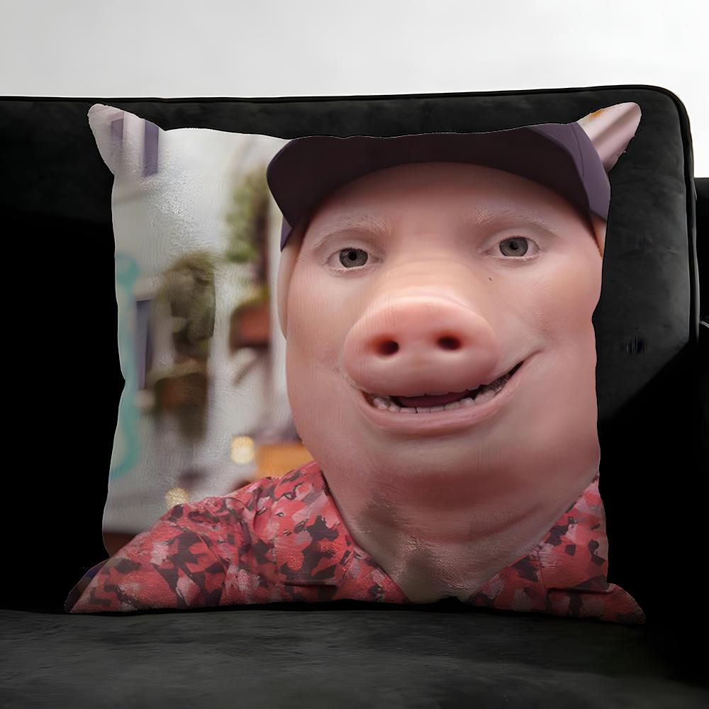 John Pork Dzwoni Poszewka na Poduszkę Ultra Miękka Przyjazna dla Skóry Chmurowy Komfort & Ukryty Zamek Błyskawiczny