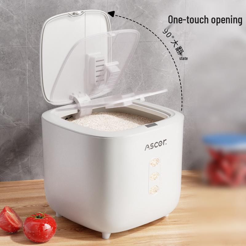 2026 Model Sealed Food-Grade Storage Bucket: Insect & Moisture-Proof Container for Rice, Flour & Pet Food.