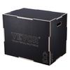 3-in-1 plyometrische Sprungbox, 30/24/20 Zoll Holzkiste, Plattform & Sprung-Agilitätsbox, rutschfeste Fitness-Übungs-Step-Up-Box für Heim-Fitnessstudio