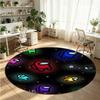 Among Us Printed Round Crystal Velvet Rug Soft Non Slip Floor Carpet For Bedroom Holiday Gift