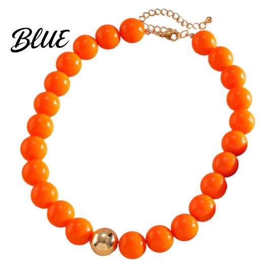 Ladies Bracelet Beaded Jewelry for Women Acrylic Big Beads Choker