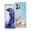 Transparent Phone Case for Xiaomi Mi 14 13 12 11 Ultra 13T 12T 11T Poco X3 NFC F3 F6 Pro Lite Soft TPU Seashell Starfish Pattern