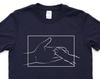 Cat Paw Hand T-Shirt: Graphic Tee for Cat Lovers