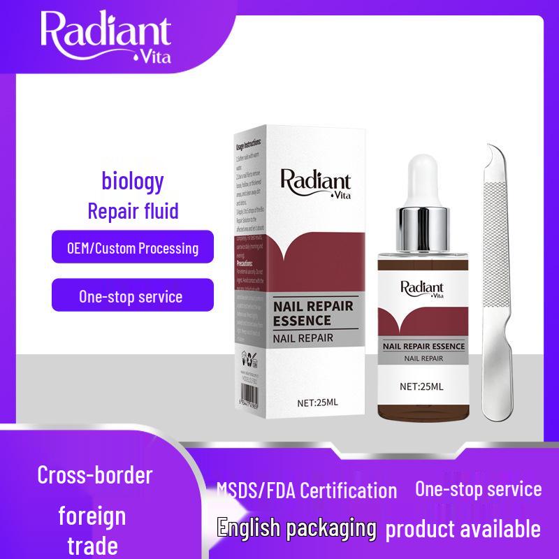 RadiantVita 25ml Nail Serum with Mini Nail File for Nail Care & Manicure - Best Seller