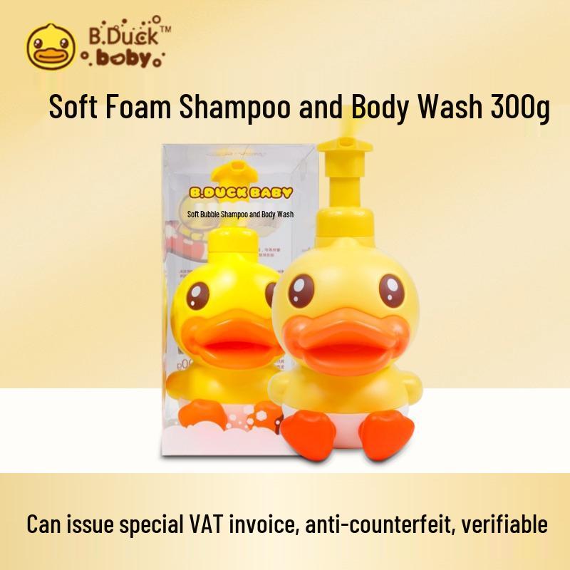 B.Duckbaby Yellow Duck 2-in-1 Soft Foam Shampoo & Body Wash for Newborns
