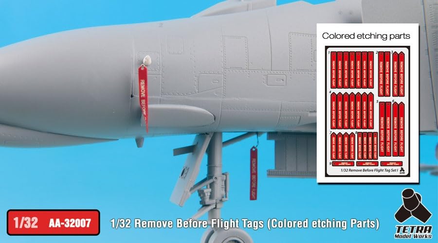 Tetra Model AA Series Remove Before Flight Tag Plastic Model Parts AA3207 1/32