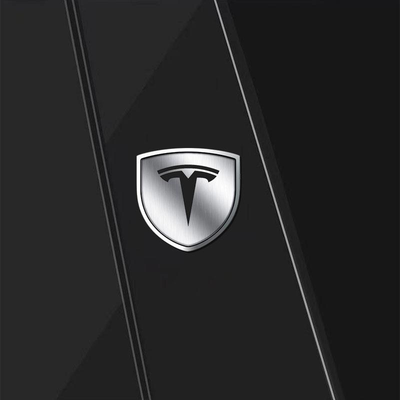 1 ks Kovový znak štítu dveří auta Odznak karoserie auta 3D nálepka Styling Pro Tesla Model 3 Model Y Příslušenství odznaku zadního kufru karoserie auta