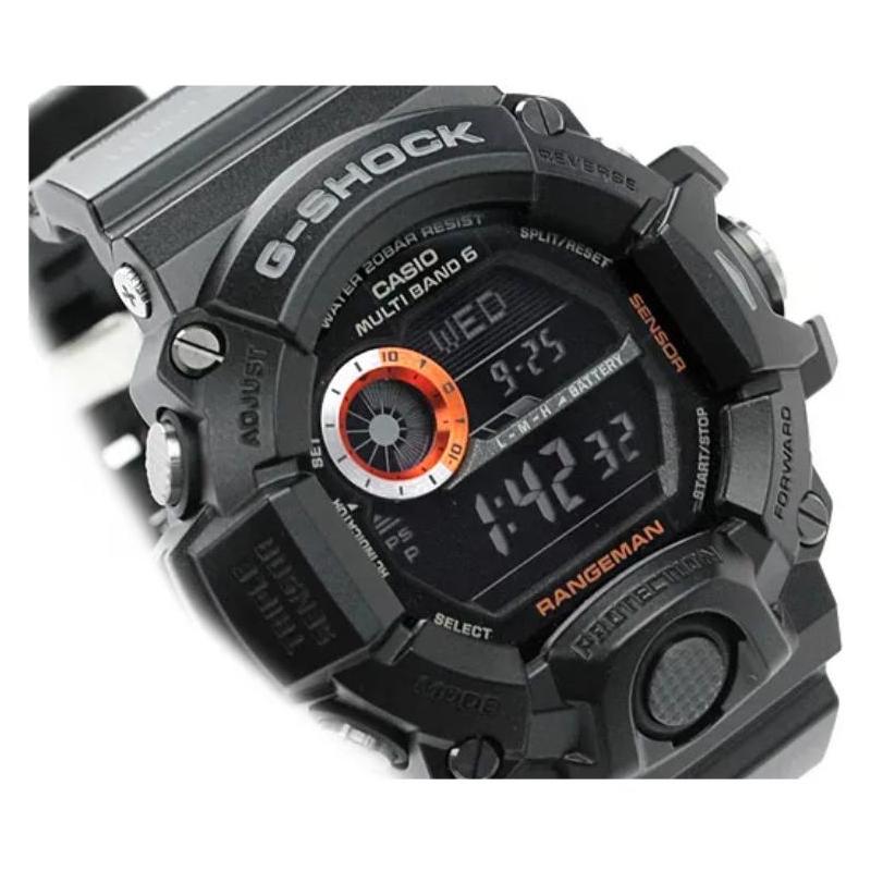 Casio G-SHOCK MASTER OF G Range Man Triple Induction Solar Movement Resin Strap Japanese and Korean Watch Men's Watch Black Dial GW-9400BJ-1JF