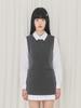 Alkialka Pleated Layered Dress (Charcoal)