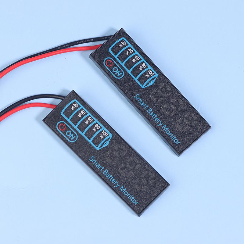 Indicador de nível de bateria 3S-14S DC7-55V 12V 24V 36V 48V 18650 Lipo Placa de capacidade de bateria de lítio Testador de tensão de carga de bateria