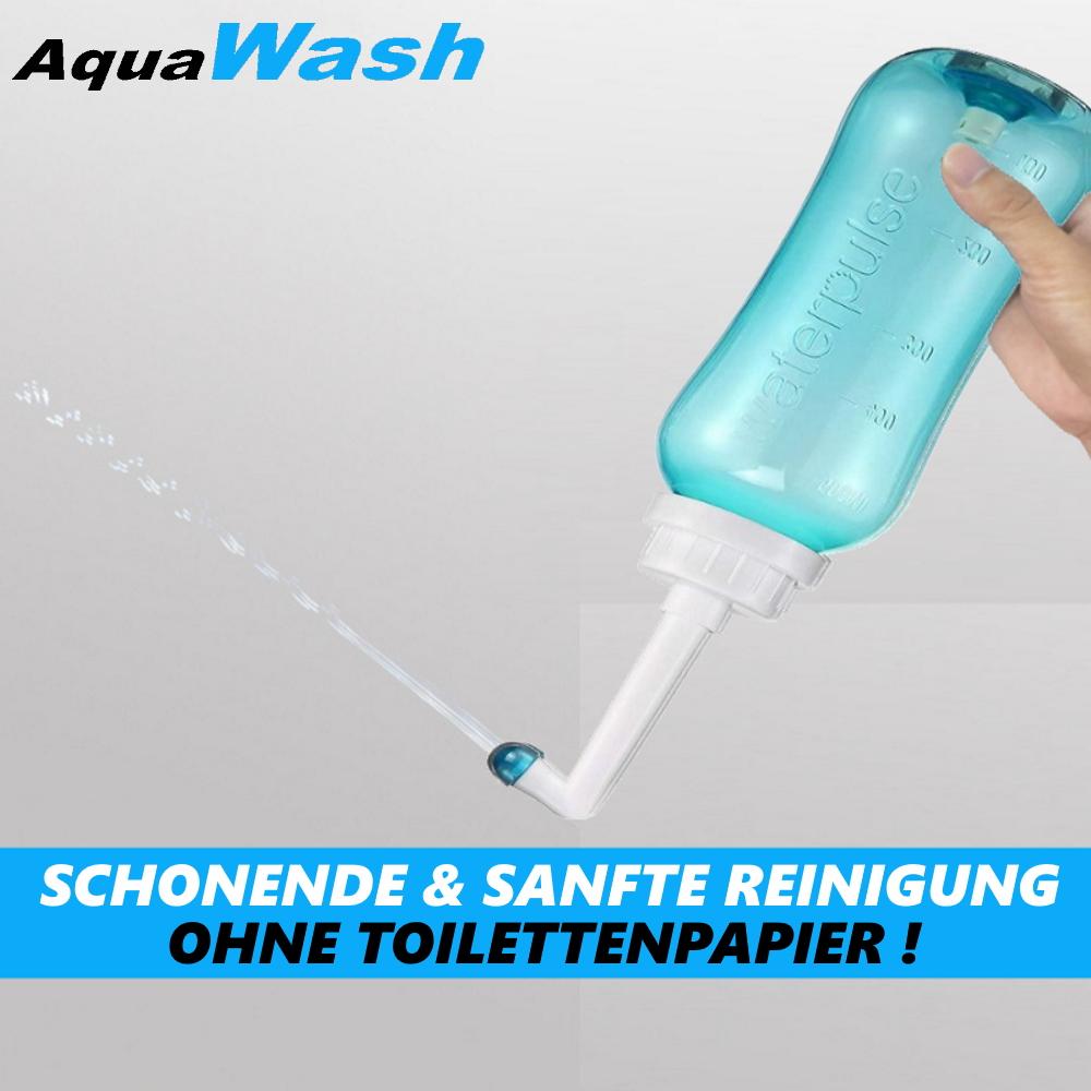 AquaWash Portable Premium Bidet Mobile Butt Shower Hemorrhoids Irritable Bowel Happy