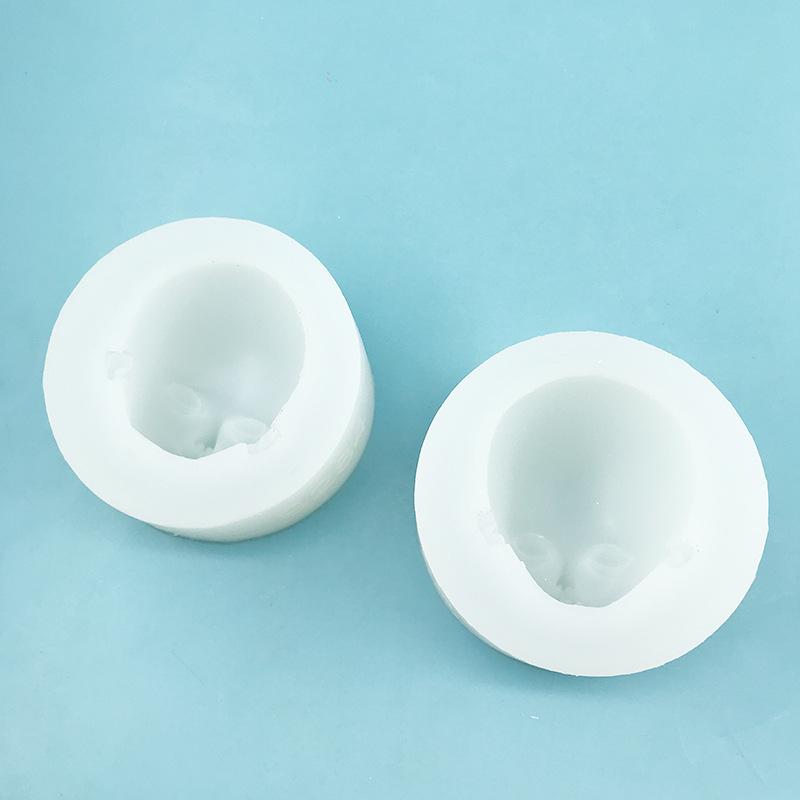1 Stück Polymer Clay Kopf Sculpey Handgefertigte Werkzeuge 3D Babygesicht Silikonformen Menschliche Gesichtsform DIY Puppe Modifiziertes Zubehör