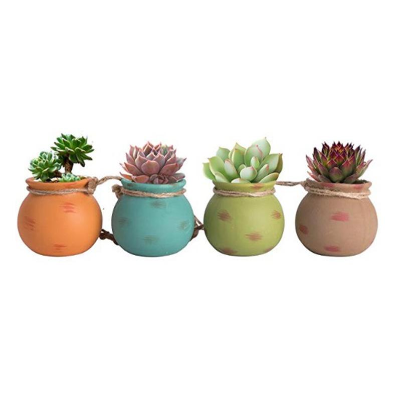 Creative Succulent Flower Pot Ceramic Flower Hanging Pot Flower Ornament for Hanging Succulent Pot Hanging Planter