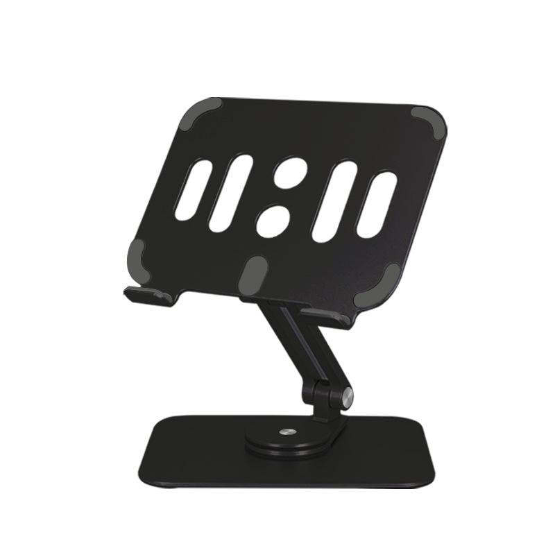 

Вращающаяся подставка для планшета из алюминиевого сплава с регулировкой по трем осям и нескользящей складной конструкцией чёрный