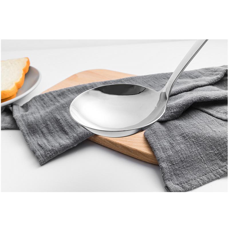 HANYANG Stainless Steel Stir-fry Spatula Large Soup Spoon Thickened Handle Spatula Cookware