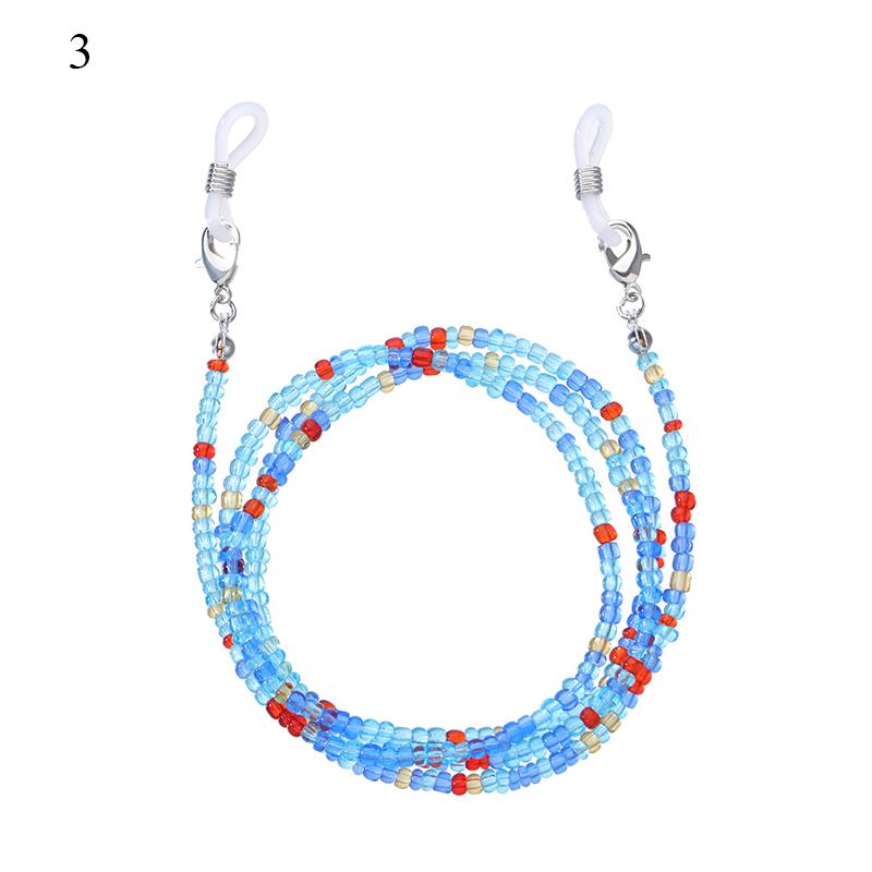 

Bohemian Colored Glasses Chains Mask Strap Beaded Women Face Mask Lanyard Anti Slip Women s Neck Chain for Eyeglass Sunglasses