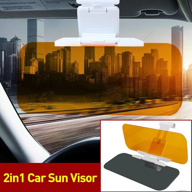 Parasolar pentru mașină HD Anti-UV Zi Noapte Ochelari de protecție anti-orbire Scut pentru vehicul cu clips pentru Vizor Vizor Oglindă de conducere rotativă