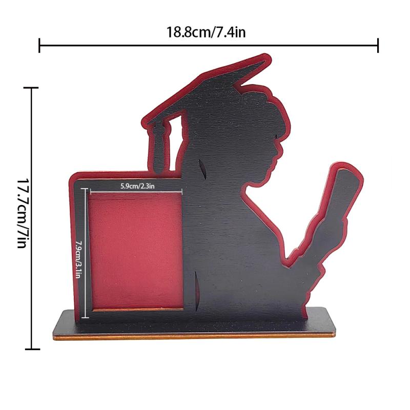 

2025 Graduation Picture Frame Wooden Graduate Picture Display Holder 2025 Graduates Keepsake Gift вино красного