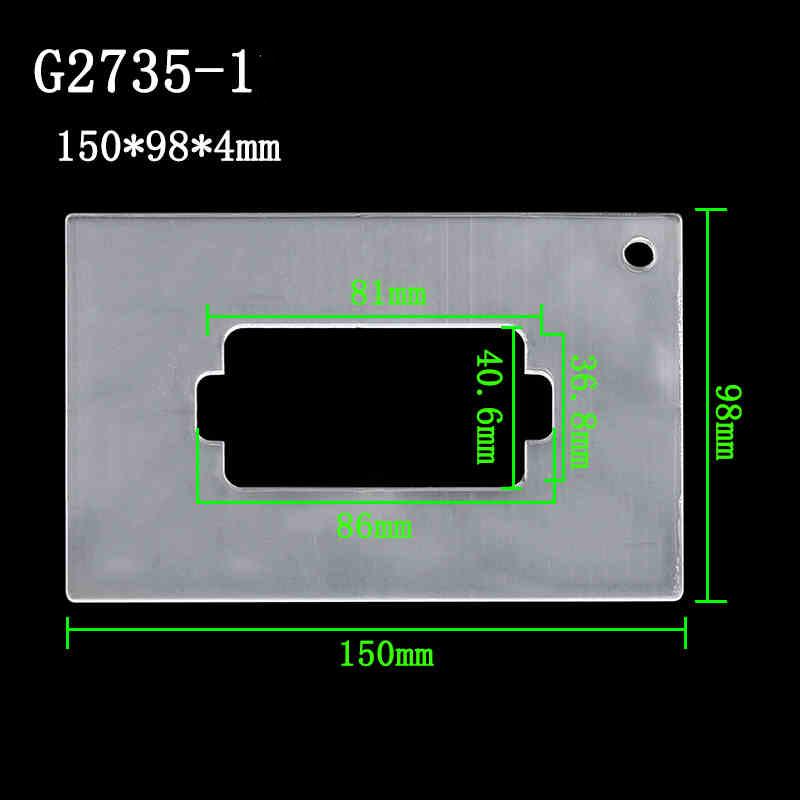 

Зробіть Шаблон Внутрішньої Електрогітари Звукознімач Лінія Вихідна Коробка Міст для Фортепіано Відкритий Отвір Прорізний Акриловий Шаблон
