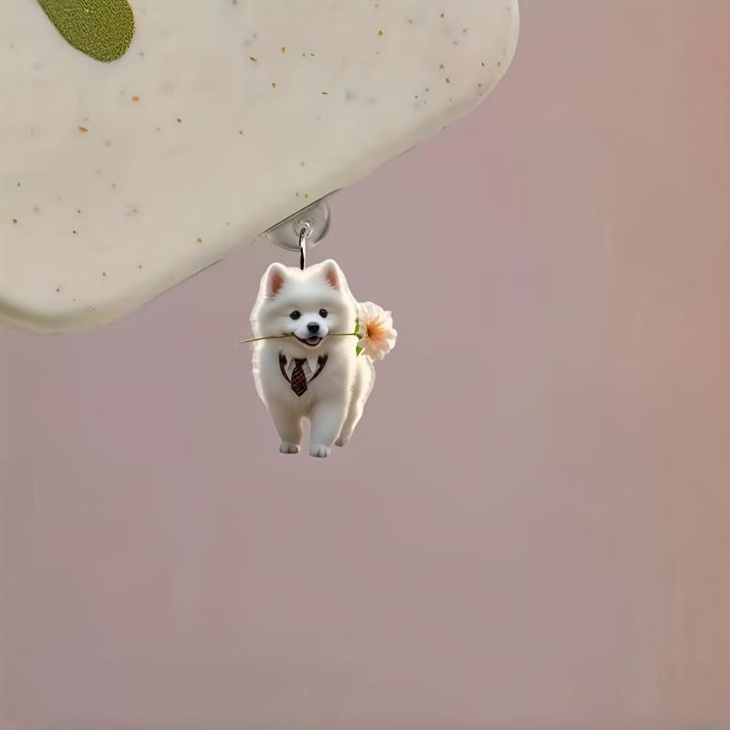 Acrylic Phone Dust Plug Pendant 2D Flat Pendant Suitable For Phone Type-C Universal Phone Accessories
