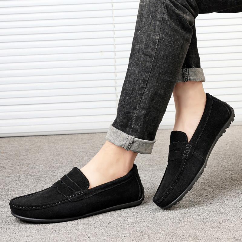 Men's Four Seasons Outdoor Doudou Shoes One Pedal Men's Driving Shoes Large Size 38-47 Independent Station Lazy Shoes