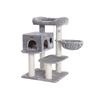 FEANDREA Árvore para Gatos, Torre para Gatos com Poleiro de Pelúcia XXL, Condomínio para Gatos com Unidades Ajustáveis, Brinquedos para Gatos, Postes Extra Espessos Completamente Envoltos em Sisal, Estável