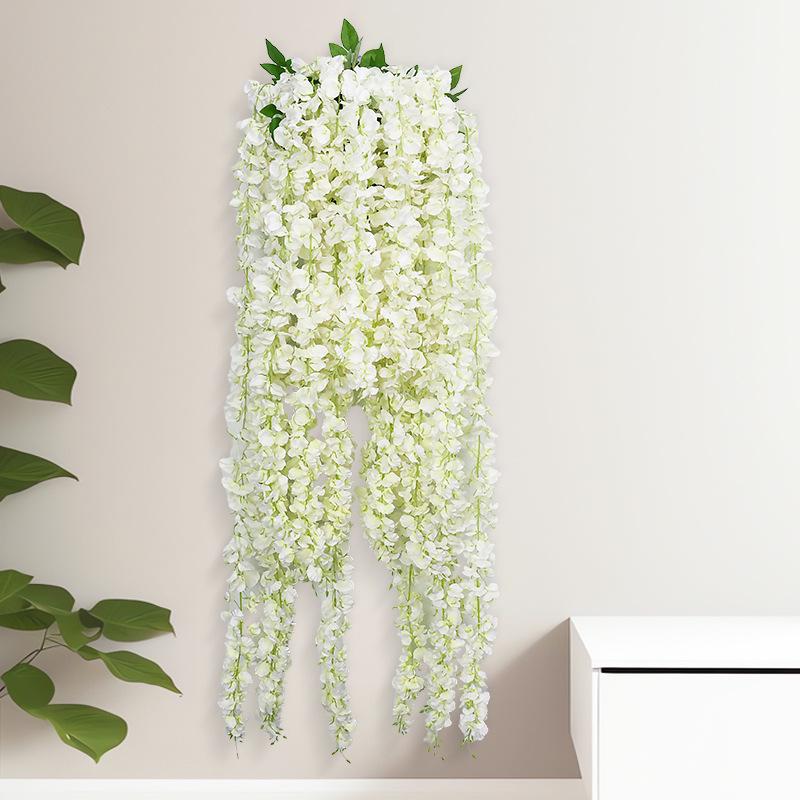 Artificial Wisteria Hydrangea Orchid String for Home Ceiling Decoration