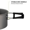 Camping Cookware Set Pot Frying Pan Non-stick Lightweight Stackable Storage Bag Suitable for 2-3 Person Outdoor Utensils